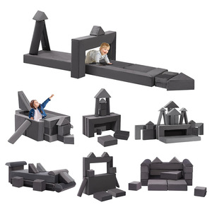 Ensemble de canapés pour enfants, combinaison multifonctionnelle, coussin segmenté, éponge haute densité, blocs de construction éducatifs pour enfants - Product Image 1
