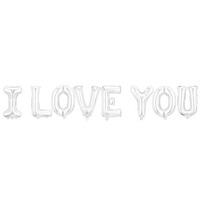 Ballons en feuille d'aluminium de 16 pouces, lettres « Je t'aime », ballons en mylar pour la décoration de fête de naissance, de mariage ou d'anniversaire