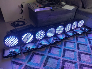 ไฟพาร์ LED/RGB DMX512 แบบบาง 54*1W  ควบคุมด้วยเสียง สำหรับเวทีแสงสี  คลับกลางคืน/คาราโอเกะ ดีเจ เต้นรำ  วัสดุอะลูมิเนียม - Product Image 5