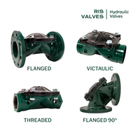 Válvula de Control de Diafragma Hidráulica Manual de Alta Calidad, Marca Española Serie He, 5 Pulgadas, Bridada, Metálica, para Riego, Origen ES