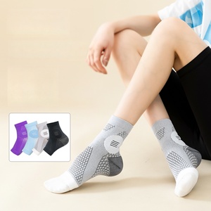 Nouvelles Manchons de Cheville Compressifs <span class=keywords><strong>Comprex</strong></span> en Nylon, Design Amélioré, Élasticité Renforcée, Couleur Violette, Respirants et Absorbants la Transpiration - Product Image 4
