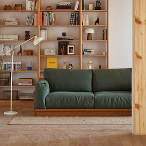 MUMO Mueble de Salón Reclinable de Madera, Estilo Nórdico, de Madera Maciza Original, con Tapicería de Tela, Hecho en China, MUMO Mueble Reclinable de Madera S - Product Image 3