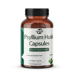 Cápsulas de Cáscara de Psyllium de Marca Privada OEM, Fibra Soluble Natural, Cápsulas Veganas, Favorecen la Salud Intestinal, Suplemento Herbal - Product Image 1