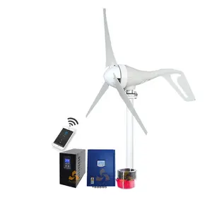 Wind Turbine All in One Portable 24v 100w 200w 300w 400w 800watt 12volt Portable Generator Permanent Magnet 3 RFP or 5 CE TUV