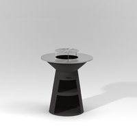 Nouveau design barbecue barbecue au charbon de bois plancha brasero pour jardin