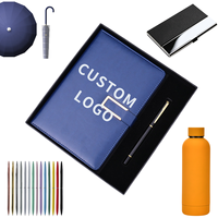 Boîte promotionnelle personnalisée personnalisée boîte d'emballage cadeau A5 cahiers en cuir Pu avec porte-stylo