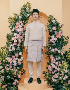 SIPO Malaysia Pasang Baju Melayu Traditioneller muslimischer Knopf Baju Melayu Raya Murah
