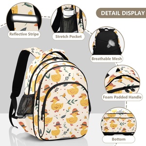 Hot Selling Cutoms Cute Dark Printing Unisex Children's Backpack High Quality Waterproof School Bag with Zipper - Product Image 5