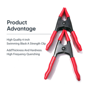 Kẹp Lò Xo Kẹp Chắc Chắn Cho Nghề Mộc Kim Loại Nặng Kẹp Nhựa Tròn Tiêu Chuẩn Văn Phòng Màu Bạc <span class=keywords><strong>7</strong></span> Inch ROHS CN;GUA - Product Image 3