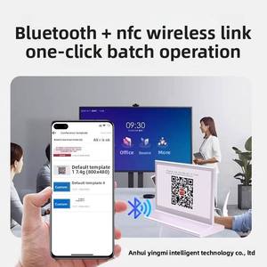 <b>Smart</b> <b>Electronic</b> Table Cards Ink Screen Meeting Direct Rental Mobile App for Update Customizable No Charging Required - Product Image 3