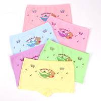 Boxers pour filles en coton et élasthanne, antibactériens, respirants et écologiques