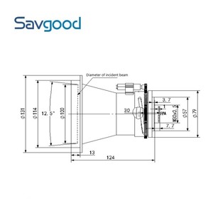 Phát hiện cháy 100mm ống kính động cơ 640x512 uncooled nhanh chóng tập trung <span class=keywords><strong>IP</strong></span> nhiệt máy ảnh mô-đun 12um thông minh phân tích SG-TCM06N2-M100 - Product Image 6