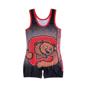 Vente en gros usine – Maillot de lutte, de musculation et de powerlifting pour hommes, design personnalisé, séchage rapide, respirant, marque et logo sur mesure - Product Image 1