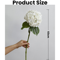 Nouveauté 2026 : Hortensias artificiels en latex, toucher réel, vert et blanc, pour décoration de mariage et de maison