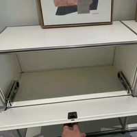 Meuble de rangement MY Iron Module avec charnière amortissante rabattable à 90 degrés, fonctionnement silencieux, design Bauhaus moderne, pour salle à manger