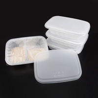 Boîte de film scellable d'approvisionnement d'usine Récipient en plastique jetable PP + PE Boîte de nourriture de conteneur à emporter de qualité alimentaire