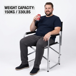 <span class=keywords><strong>Silla</strong></span> plegable de aluminio plegable con reposacabezas para artista, asiento portátil para director, con bolsa de transporte - Product Image 2