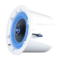 Haut-parleur encastré au plafond à haute sensibilité 90 dB 20-30 W, boîtier ABS, pour système de musique d'ambiance dans les cafés et hôtels