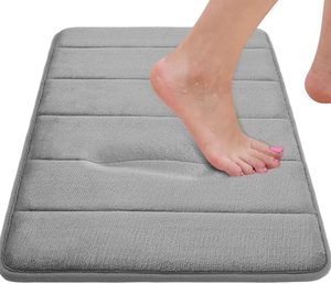 Juego de 3 Alfombras de Baño de Espuma Viscoelástica Antideslizantes, Absorbentes, Afelpadas y con Diseño de Mechones, Lavables a Máquina, Decoración para el Hogar - Product Image 6