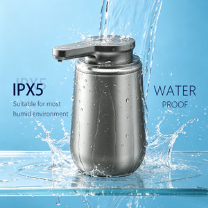 Dispenser Sabun Cair Otomatis 350ml Original Supplier SUS316, Dispenser Sabun Tempel Dinding, Isi Ulang, Tanpa Sentuh - Product Image 4