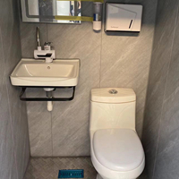 Toilettes de camping de 18 pieds, 2 stations, salles de bain portables, toilettes de remorque, toilettes portables mobiles