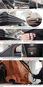 Carpa de techo rígida de aluminio para camping al aire libre, para coche 4x4 - Product Image 3