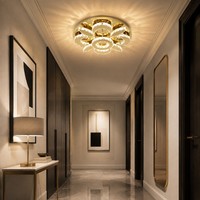 Lustre de plafond LED moderne et luxueux en cristal pour salon, chambre à coucher, décoration de la maison