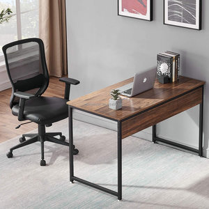 Wholesale Modern Easy Assembly Small Bedroom Desk Rustic Wooden Top Metal Leg Study <strong>Table</strong> Writing <strong>Computer</strong> Desks for Home Office - Product Image 4