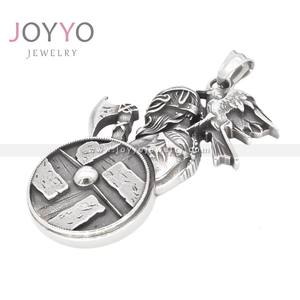 Kalung Raven pria liontin besi tahan karat Axe prajurit <span class=keywords><strong>Viking</strong></span> kustom profesional untuk perhiasan jimat <span class=keywords><strong>Viking</strong></span> - Product Image 4