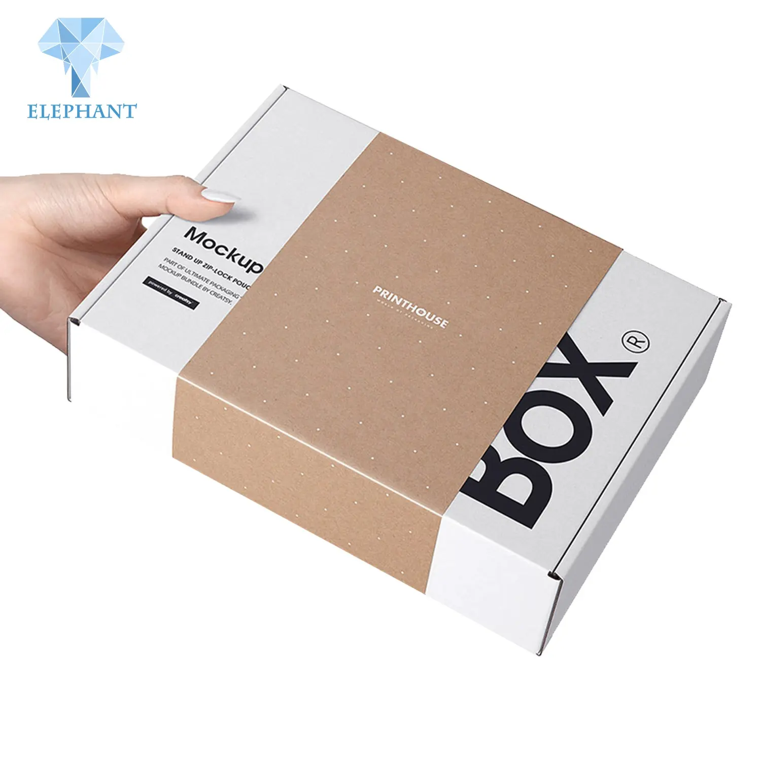 Custom Large Small Kraft Cardboard Packaging Shipping White Corrugated Mailer Box