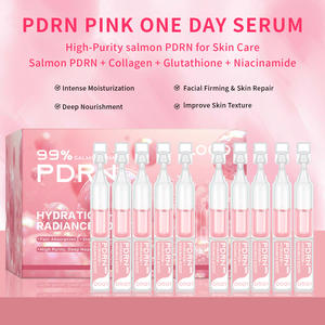 Sérum liquide éclaircissant OEM au collagène et peptides pour le visage, soin de la peau, sérum rose PDRN ADN de saumon pour un teint éclatant - Product Image 2