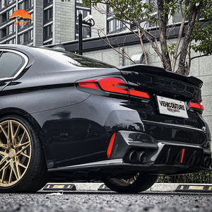 Sợi Carbon 3D Phong Cách Phanh Ánh Sáng Phía Sau Khuếch Tán Cho BMW 5 Series G30 M5 F90 Phía Sau Bumper Lip Splitter Spoiler - Product Image 3