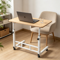 Table d'appoint pliable et réglable en bois pour ordinateur portable – Ergonomique, durable, mobile, multifonctionnelle, écologique, pour chambre à coucher