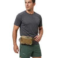 Sac banane tactique Molle unisexe imperméable avec logo personnalisé, pochette utilitaire en nylon pour ceinture, organiseur de premiers secours, équipement de sport extérieur à fermeture éclair