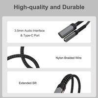 Adaptateur Chargeur Casque USB-C 3,5 mm en Alliage d'Aluminium Gris 2-en-1 avec Charge Rapide PD 60W pour iPhone 15/16/17 Pro Max