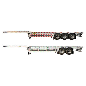 Semi-remorque châssis squelette 2/3 essieux 45 pieds pour <span class=keywords><strong>transport</strong></span> de conteneurs - Vente chaude - Product Image 1