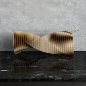 โต๊ะอาหารไม้หรูหราทันสมัยรุ่น ML-CF08 พร้อมท็อปกระจกนิรภัยดีไซน์โค้ง สำหรับใช้ในบ้าน โรงแรม และพื้นที่สาธารณะ - Product Image 5