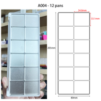 Benutzerdefiniertes Logo Quadratische Hochwertige PC Magnetische Lidschatten-Palette Verpackung Kosmetikbehälter für Gepresstes Puder