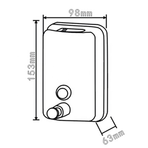 Công suất tùy chọn Owl <span class=keywords><strong>Mini</strong></span> tay xà phòng <span class=keywords><strong>Dispenser</strong></span> treo tường thép không gỉ xà phòng <span class=keywords><strong>Dispenser</strong></span> - Product Image 4