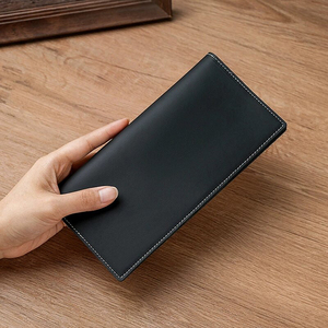 Portefeuille long multi-fentes à logo personnalisé, très vendu, en cuir véritable rétro, <span class=keywords><strong>porte</strong></span>-<span class=keywords><strong>monnaie</strong></span> ultra-fin, <span class=keywords><strong>porte</strong></span>-cartes de visite pour hommes - Product Image 3