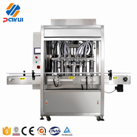 Machine de remplissage de bouteilles de jus en PET électrique entièrement automatique, machine de bouchage rotative haute précision pour les boissons et les produits chimiques
