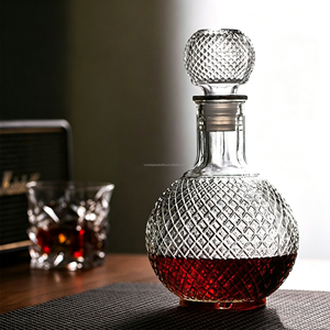 Botellas de Vidrio Transparente de 250 ml, 500 ml, 1000 ml, Botellas de Vidrio Vacías con Tapón de Vidrio para Licor, Whisky, Brandy, Vodka, Ron - Product Image 6