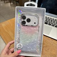 Étui de téléphone portable tendance avec boîte d'emballage diamantée dorée pour iPhone 18 17 Pro Max 16 Pro, coque antichoc en strass