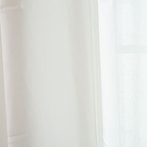 Venta al por mayor ligero blanco transparente sala de estar decoración transparente tul cortinas - Product Image 6