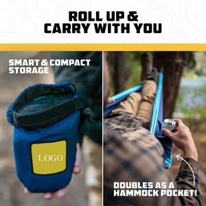 निर्माता कैम्पिंग झूला कस्टम लोगो लंबी पैदल यात्रा गियर अल्ट्रालाइट फोल्डेबल पैराशूट नायलॉन आउटडोर पोर्टेबल सिंगल डबल झूला - Product Image 5