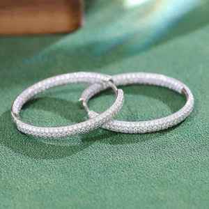 Designer Lab Grown Diamond <b>Stud</b> Earrings for Women 925 <b>Sterling</b> <b>Silver</b> Round Brilliant Cut Luxury Jewelry Collection - Product Image 1