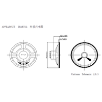 Haut-parleur rond de 50 mm, 8 ohms 2 W, 4 ohms 3 W, étanche, avec coque en fer et aimant interne, pour interphones d'entrée, appareils audio et véhicules électriques