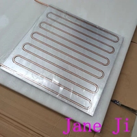 Dissipateur thermique liquide personnalisé en aluminium avec tubes en cuivre, plaque de refroidissement à eau