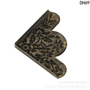 Protection d'angle antique en fer à motif floral 42 mm pour boîte en bois, support décoratif - Product Image 5