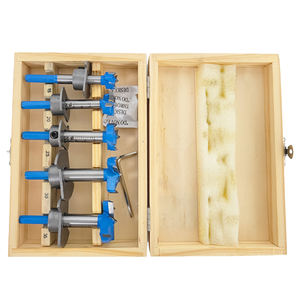 Juego de 5 brocas para puertas de madera, perforadoras de carburo, brocas de localización de aleación de tungsteno para instalación de bisagras - Product Image 5